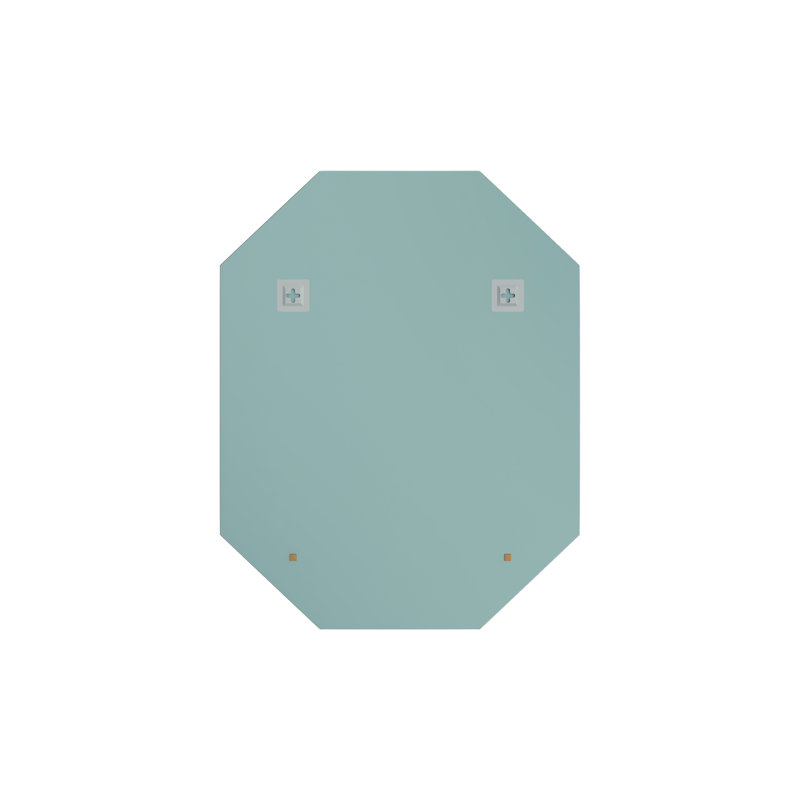 Kirtland Flat Wall Mirror with Hooks