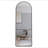 The 4St Generation Of Floor Mounted Full Length Mirrors. Aluminum Alloy Metal Frame Arched Wall Mirror, Bathroom Makeup Mirror, Bedroom Porch, Clothing Store, Wall Mounted-1875819564