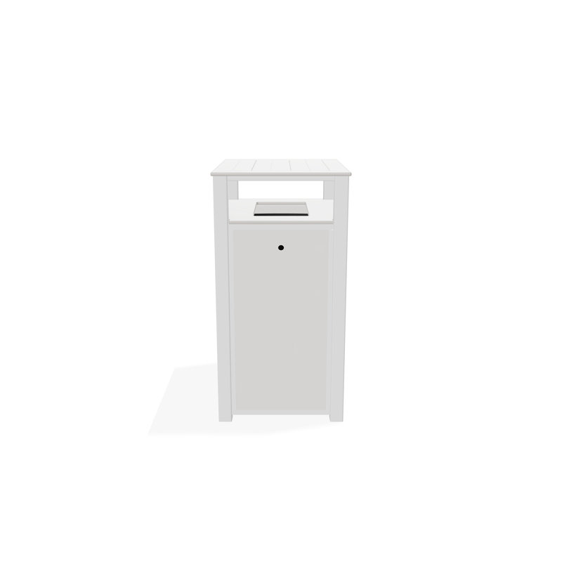 30 Gallons Trash Can, White