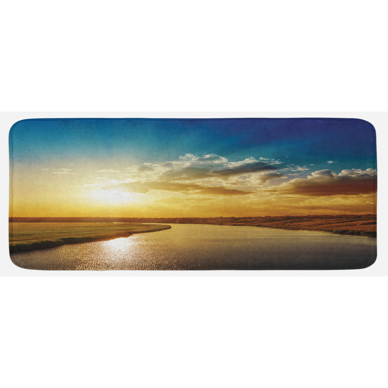 Modern & Contemporary Polyester Kitchen Mat