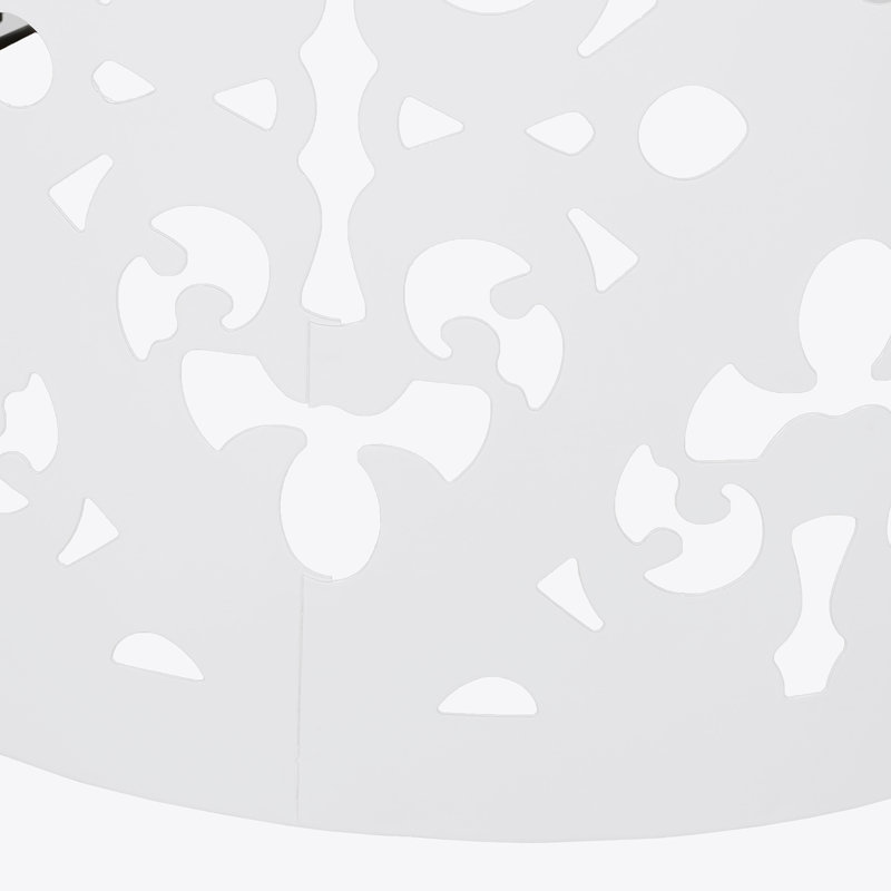 Table de bout en métal - Grand, Blanc