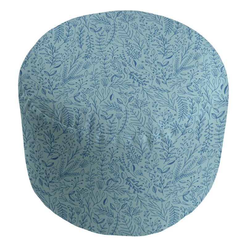 repose-pieds floral ditsy Avicia, Bleu/indigo