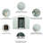 Outdoor Metal Shed 8ft X 4ft With Aluminium And Lock White Robust Structure Padlock-117455860