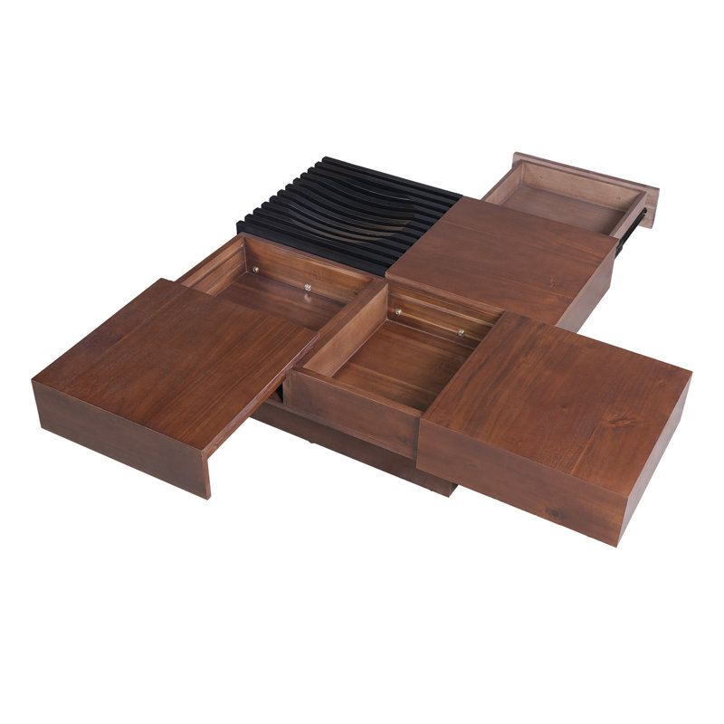 Table basse en bois avec rangement