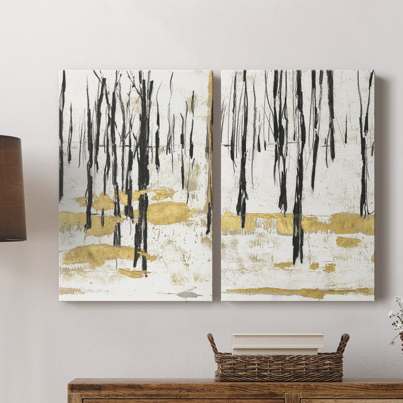 Toile tendue Gilded Winter I-Premium Gallery - prête à être accrochée, H 18 po x l 24 po