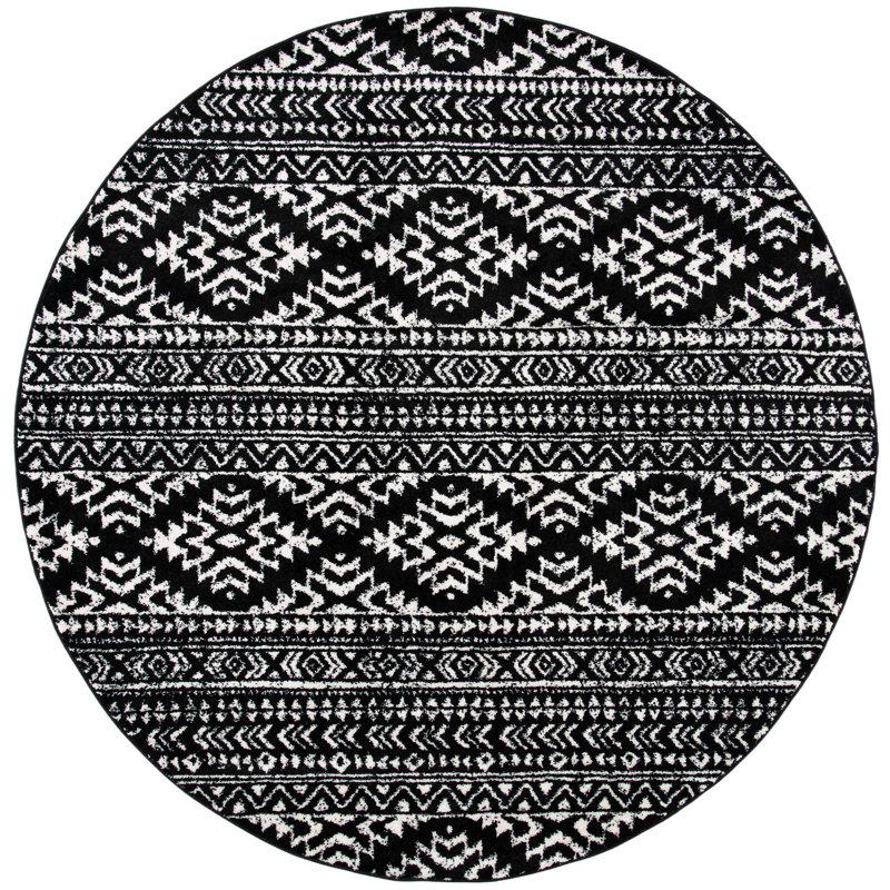Cobos Performance Geometric Pattern Rug, Rond 5 pi