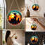 Décoration d'Halloween - Pendentif circulaire en acrylique attirant la lumière