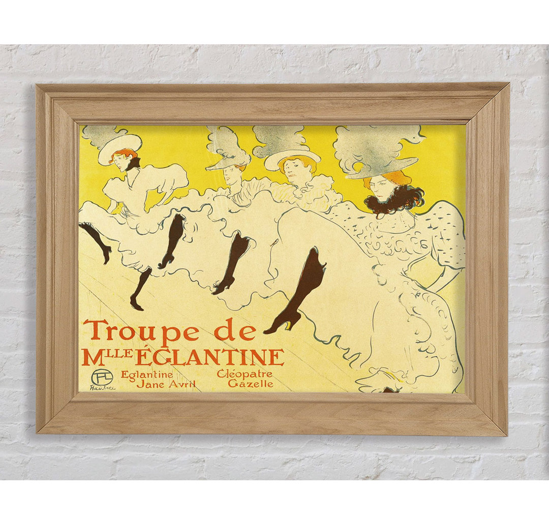 Toulouse Lautrec La Troup De Mlle Elegant Poster - Einzelne Bilderrahmen Kunstdrucke