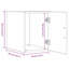 Wall Cabinet 30X42.5X40 Cm Engineered Wood-1713377810