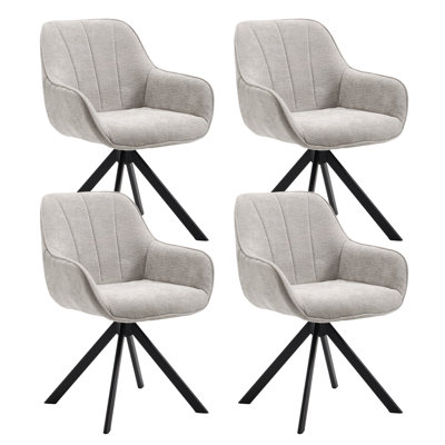 59cm Wide Upholstered Metal Side Chair (Set of 4)