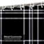Rideau de douche écossais noir avec 12 crochets Tartan-1214220497