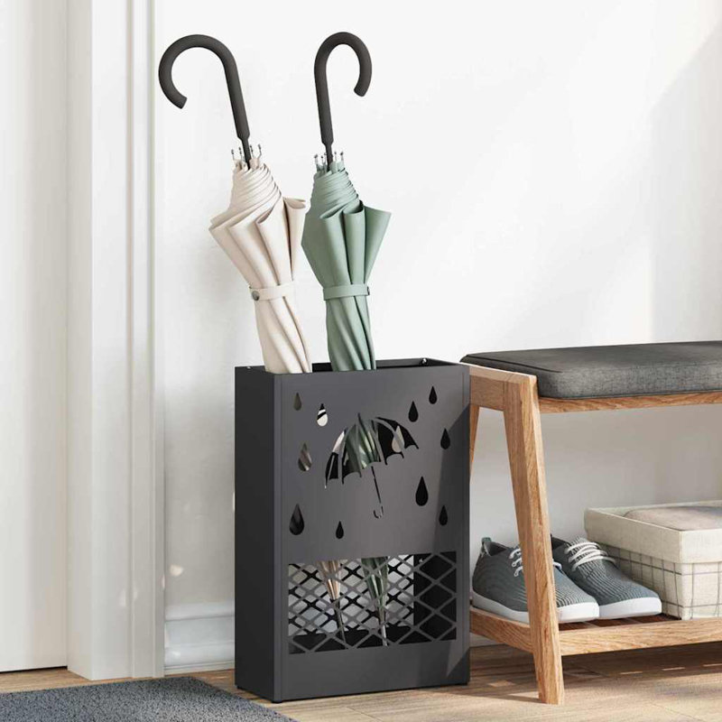 Latitude Run Steel Storage Tub & Tote, Black