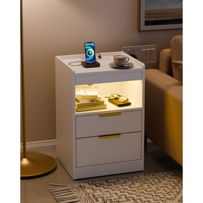 40 cm W Bedside Table