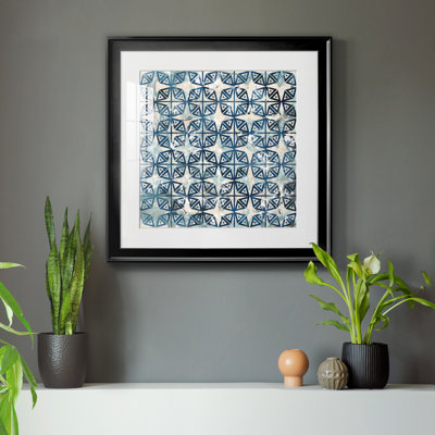 «Tile-Dye IV», reproduction encadrée de qualité supérieure - prête à être suspendue
