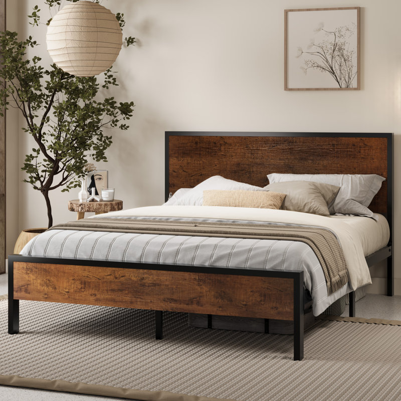 Shaurice Platform Bed, Brown, Queen