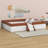Upholstered Daybed Frame With Fence And Stairs-779691651