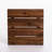 Rustic Patio Side Table With Wood, Metal Legs, And Enticing, 18"X18"X18", Patina Change Engaging, Tint Alteration