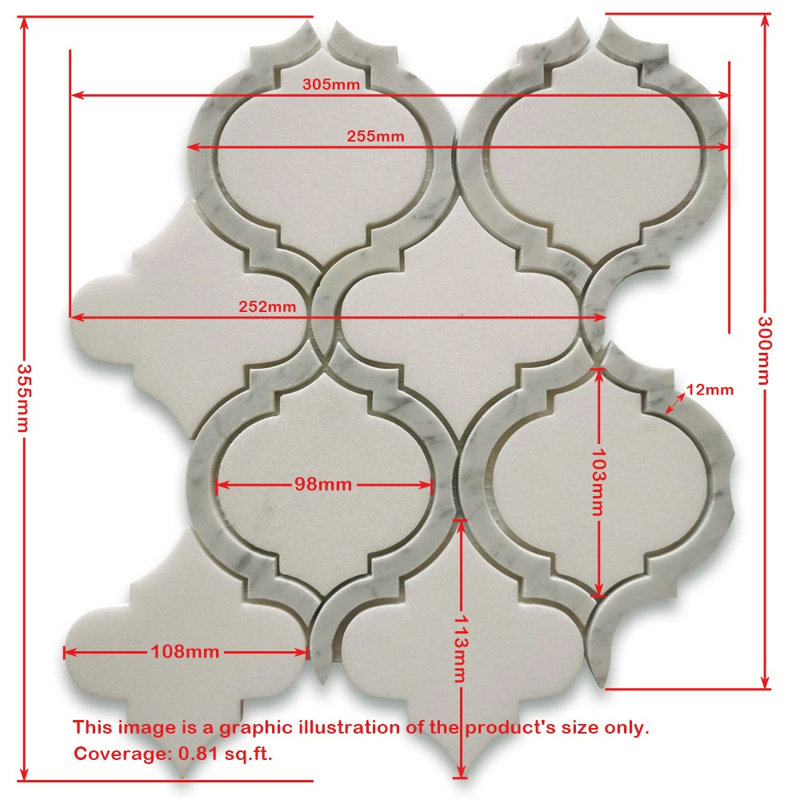 Carrelage mosaïque en marbre et mosaïque