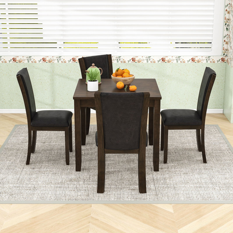 5-Piece Dining Table Set with Chairs