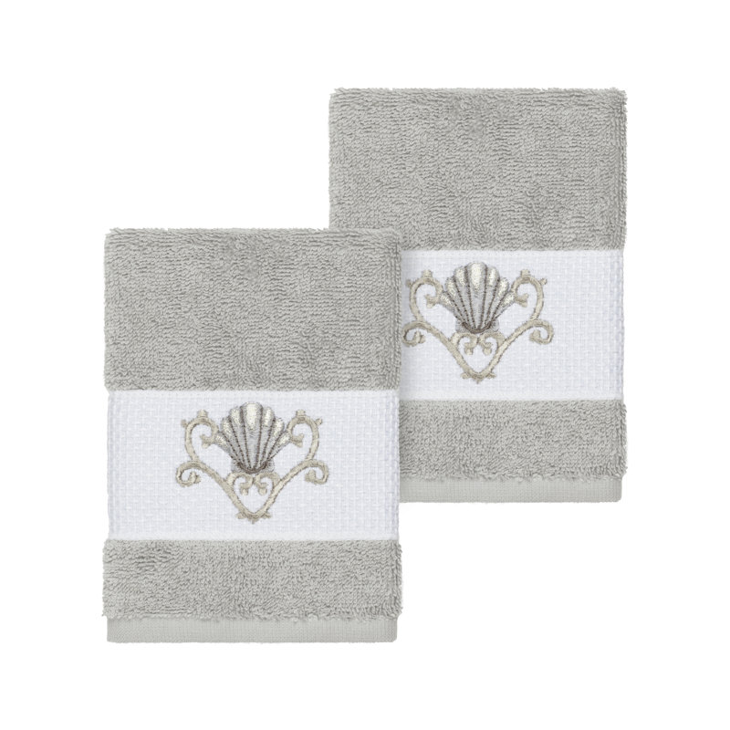 Gant de toilette Bella en coton turc, Gris clair