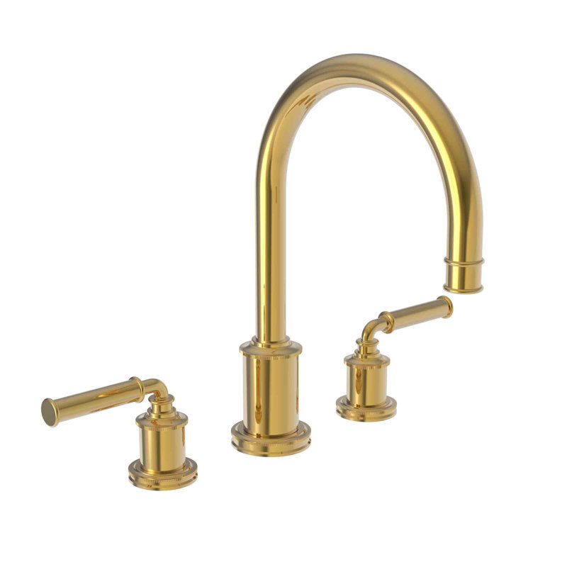 Taft Widespread Bathroom Faucet with Drain Assembly, Polished Gold (PVD)