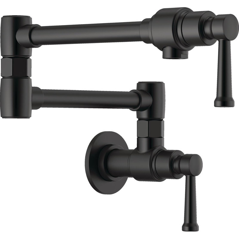 Artesso® Wall Mount Pot Filler, Matte Black
