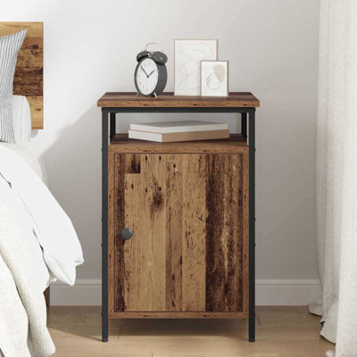 40cm W Manufactured Wood Bedside Table