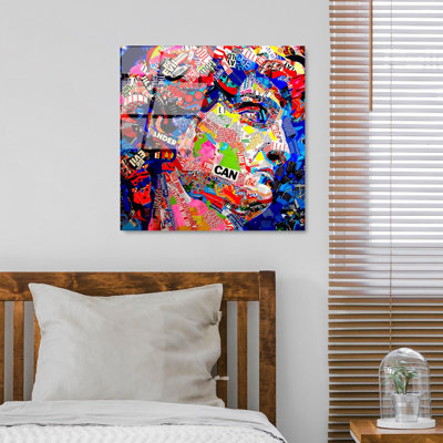 Stunning Decorative Tempered Glass Painting, 19.7 x 19.7 inches | 100% Tempered Glass, Thickness: 0.16 inches | Fade-Resistant Back Surface Print, Vivid Colours for Long-Lasting Beauty | Perfect for Living Room & Office Decor