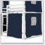 Bunk Wood House Bed With Tent-1497045875-1497045873