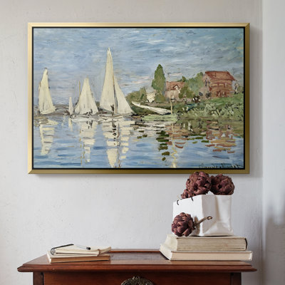 Regatta at Argenteuil, 1872 - Claude Monet, toile tendue avec châssis