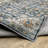 Annegrethe Oriental Machine Washable Performance Non-Skid Blue/Gold Area Rug Mat-1509627540