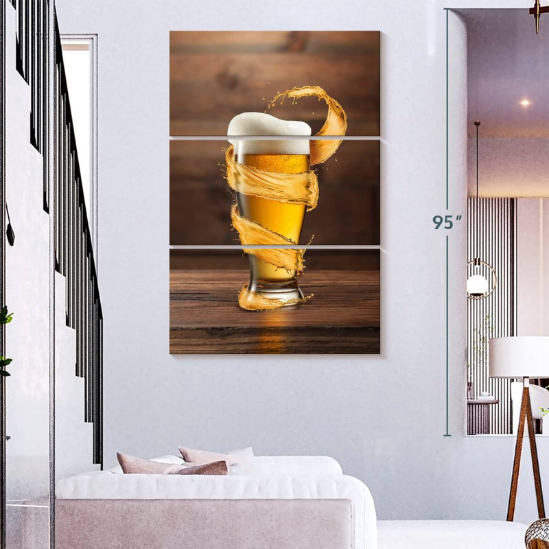 Verre à bière Yarlin, H 74 po x l 48 po