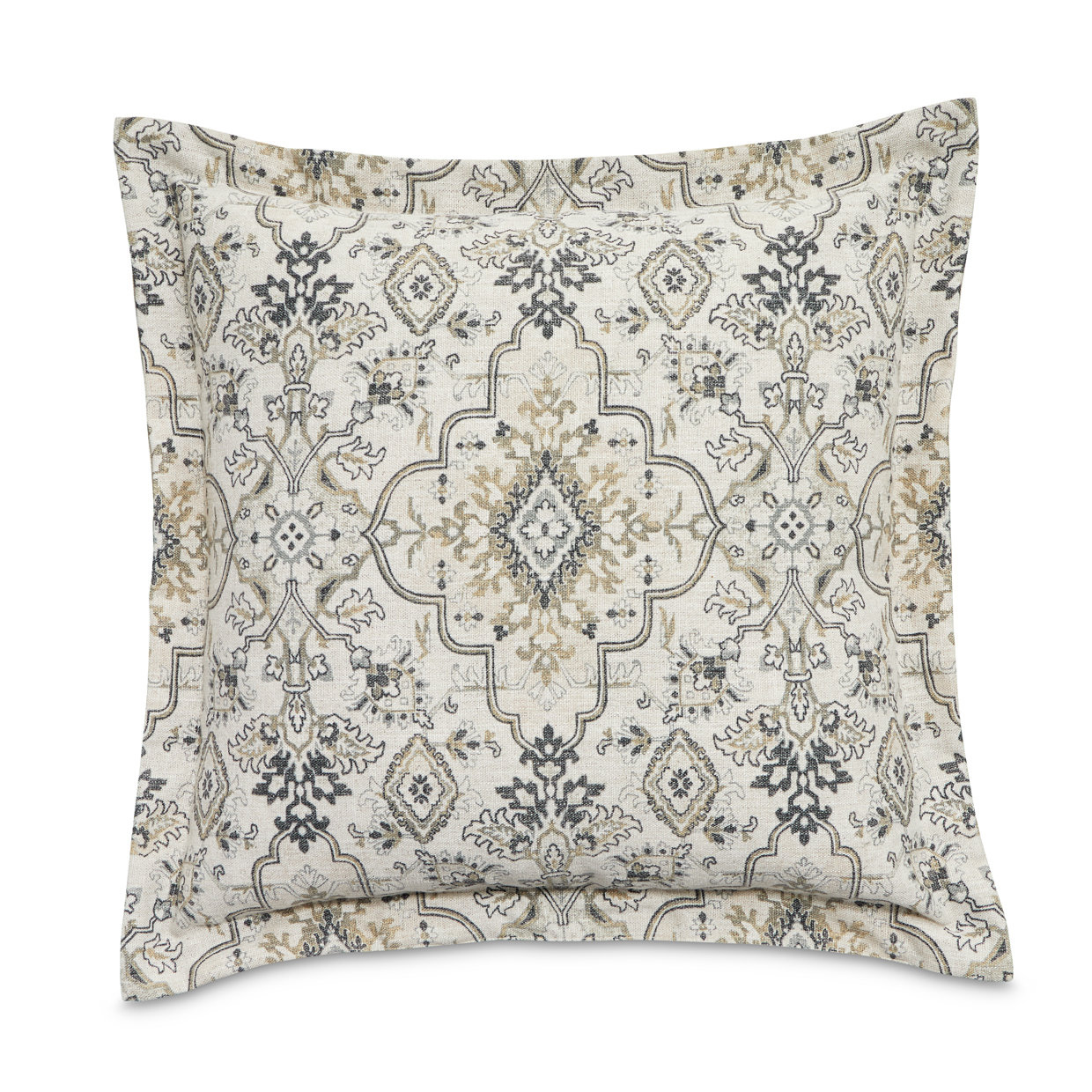 Michael Amini Powell Damask Feather Reversible Throw Pillow 