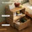 18"H Solid Oak Fully-assembled Rotatable Side Table-635642268