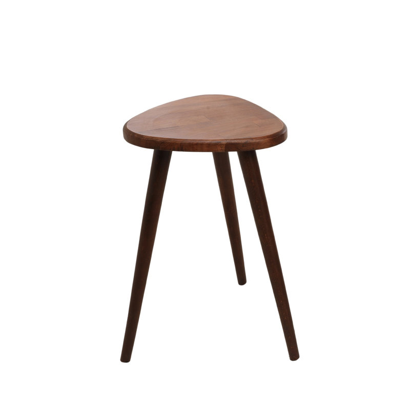 Table de bout à 3 pieds Thurros, Noyer, Noyer foncé