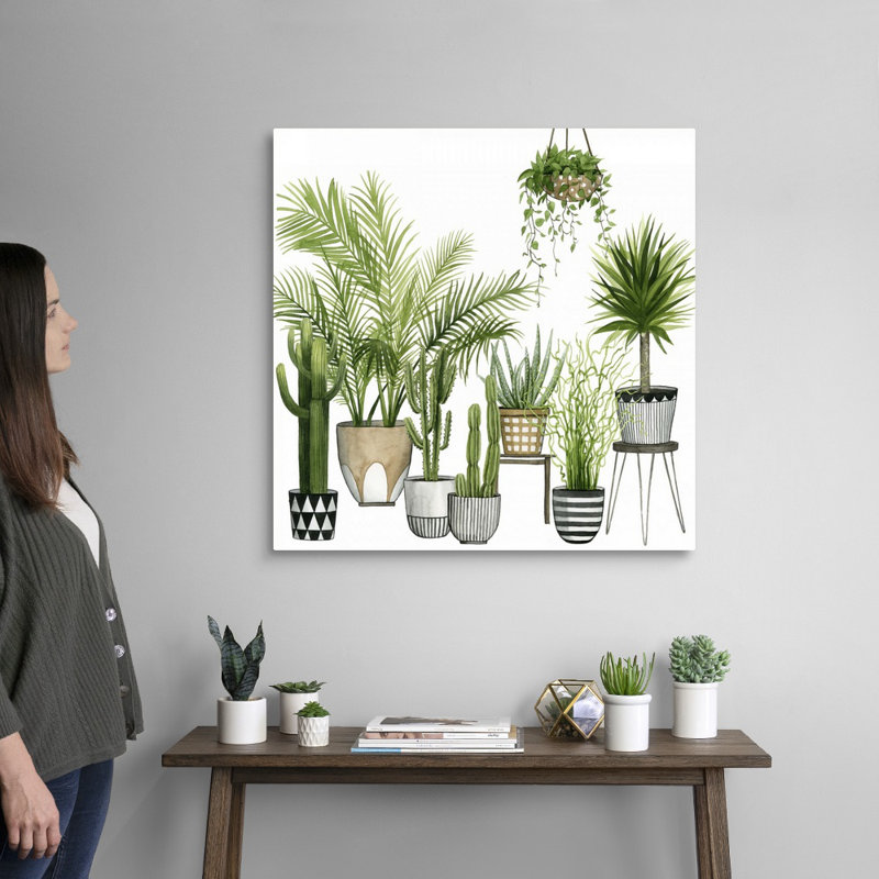 «Plant Haven II», art mural sur toile, Toile tendue, H 30 po x l 30 po x P 1,25 po