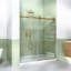 Porte de douche coulissante sans cadre élégante, durable, stable et peu encombrante-131676269