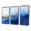 Encre blanche et bleue «Ethereal Dream», ensemble d'art mural formes abstraites-107213677-107213678