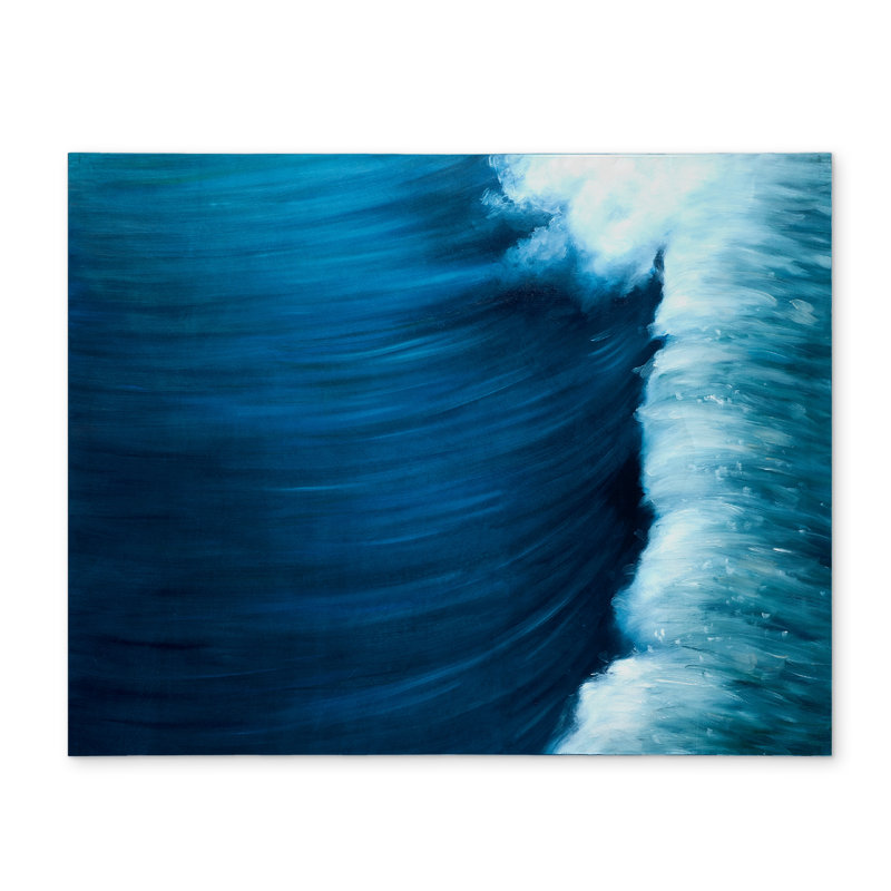Napperon Blue Coastal Sea Wave | Polyester décor à la maison