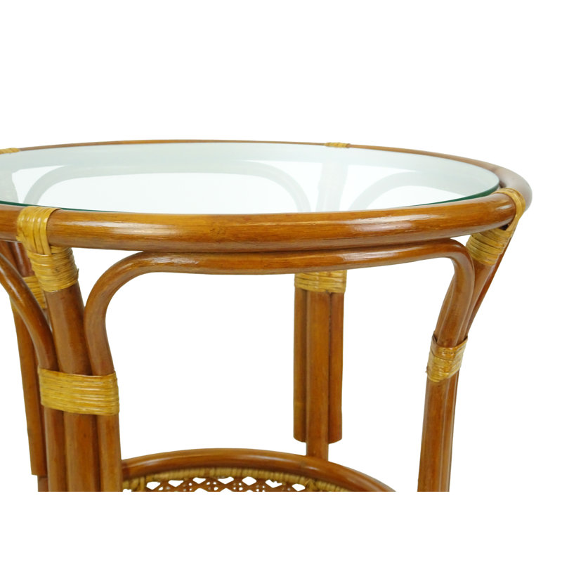Pesmes Rattan Wicker Coffee Table, Colonial