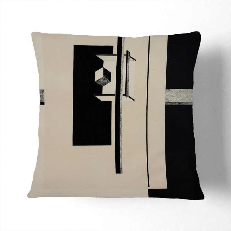 Composition Vol.15 Square Throw Cushion, 55cm H x 55cm W x 20cm D, Stone