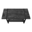 Table basse, accent, cocktail, rectangulaire, salon, L 48 po, stratifié noir, métal noir, contemporain, moderne