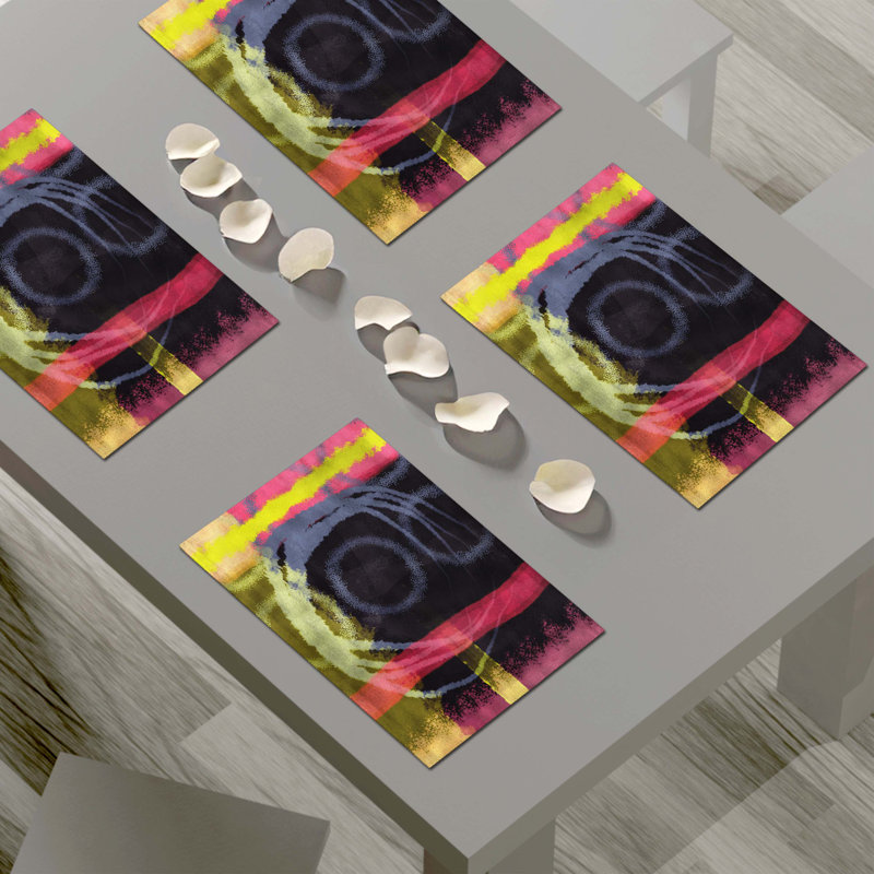 Polyester Abstract Rectangle Placemat