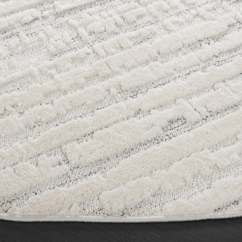 Tapis abstrait Elmhurst Performance, Rond 6 pi 7 po
