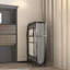 Lit pliant avec matelas de 4 pouces, lit d'invité pliable portable, rangement facile et mobile avec 4 roulettes