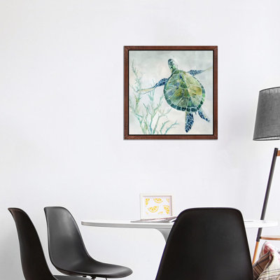 Seaglass Turtle II by Carol Robinson - Wrapped Canvas Painting