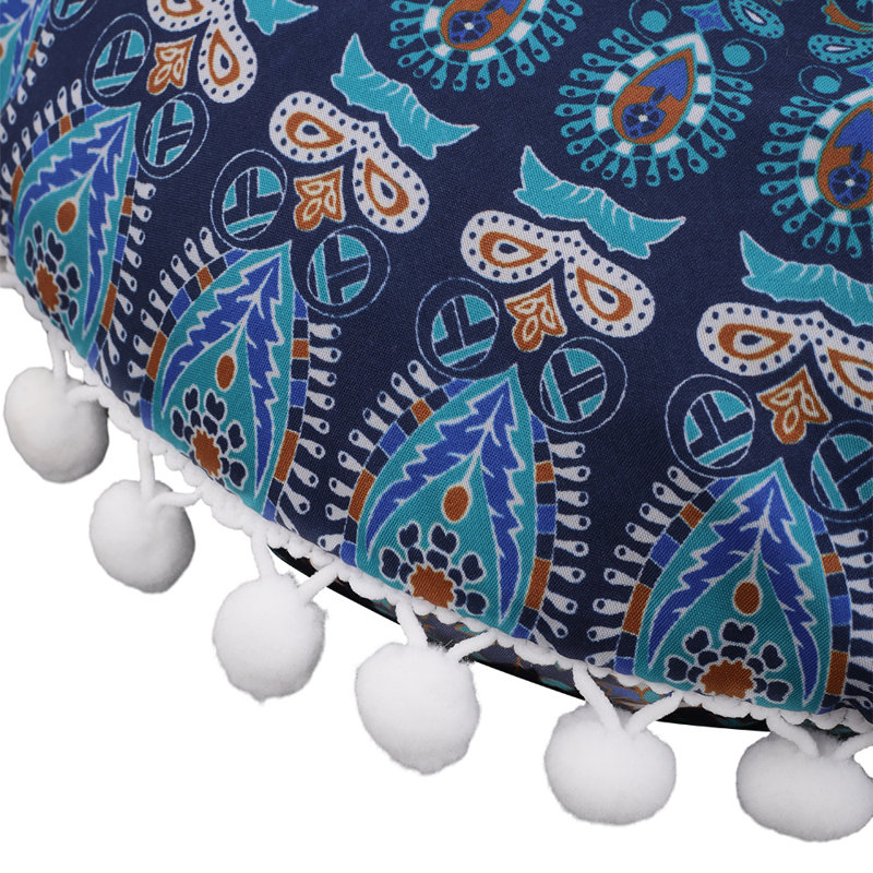 Caiman Blue Bolster Bolster Cushion Pillow Cover