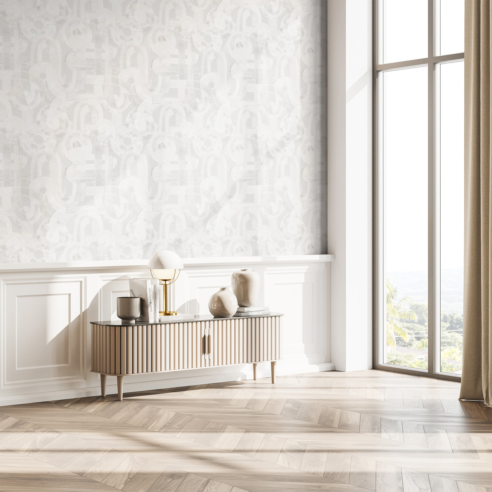 Salt Wallpaper Double Roll, White