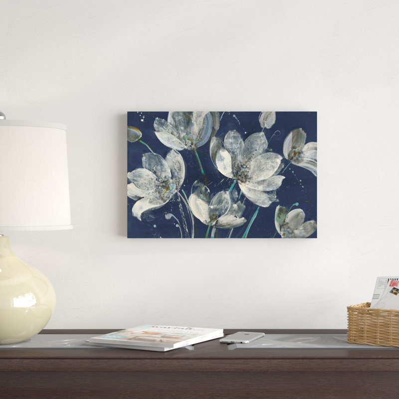 " Translucent Garden With Light Blue ", 18" H x 12" W x 1.25" D