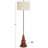 Cogdell 58'' Brown/Black Traditional Floor Lamp